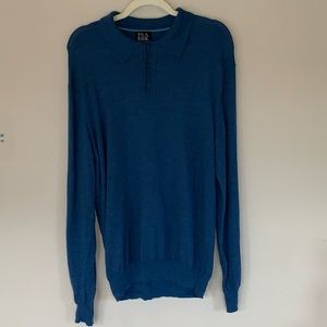 Jos. A. Bank Long Sleeve Polo Sweater. 💯% Wool.